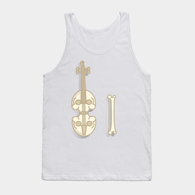 Skull violin Tank Top by juliusllopis